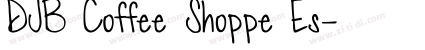 DJB Coffee Shoppe Es字体转换